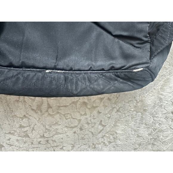 Vera Bradley Black Quilted Laptop Backpack Large Essential Travel School - Picture 6 of 6